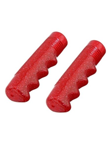 Lowrider Grips 7/8 long 115mm Sparkle/Red.